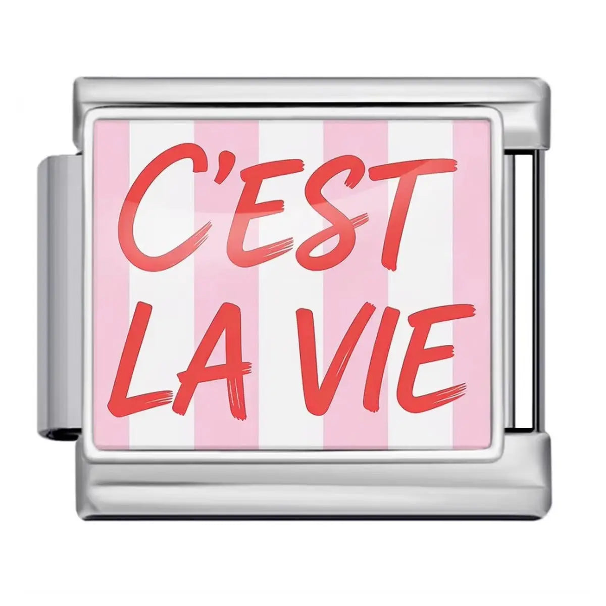 Charm italien C'est La Vie Argent — Charmsy