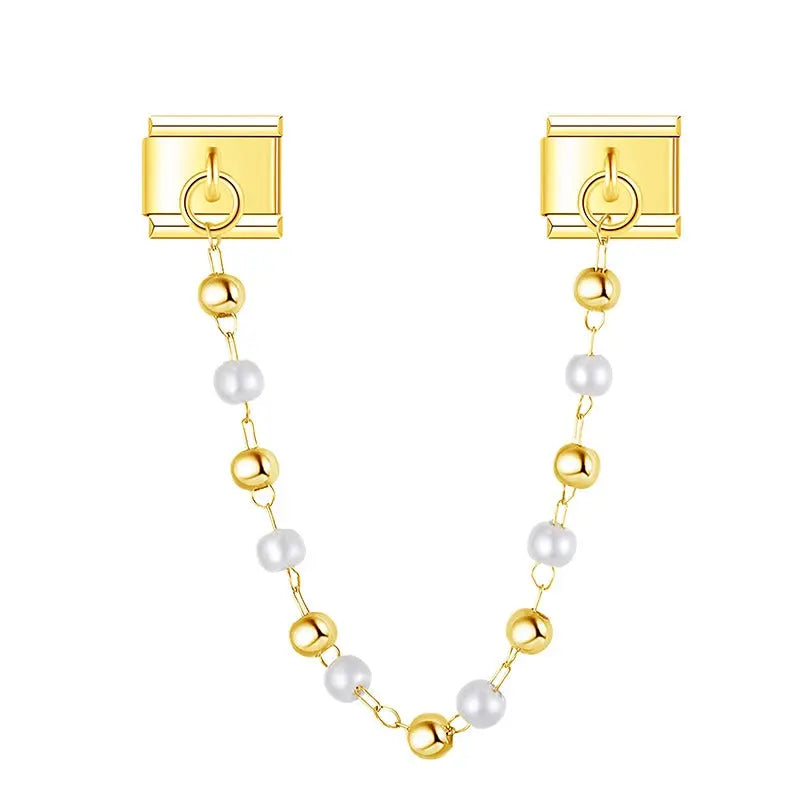 Chaîne Perles Dorée Charmsy
