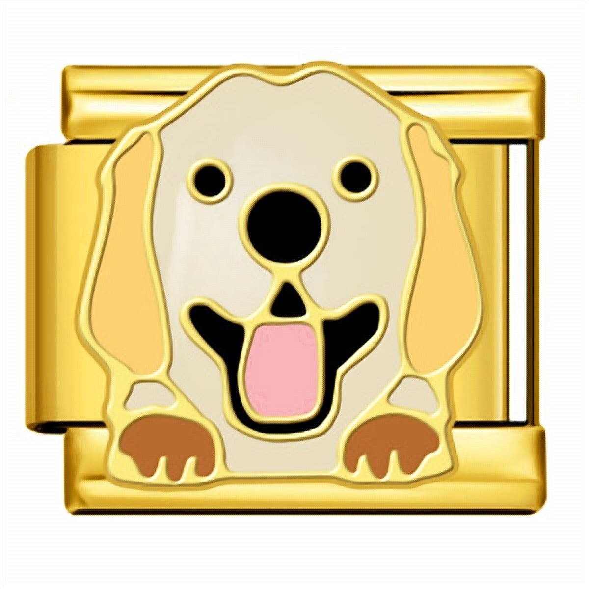 Charm italien Chien Golden pour bracelet - Charmsy