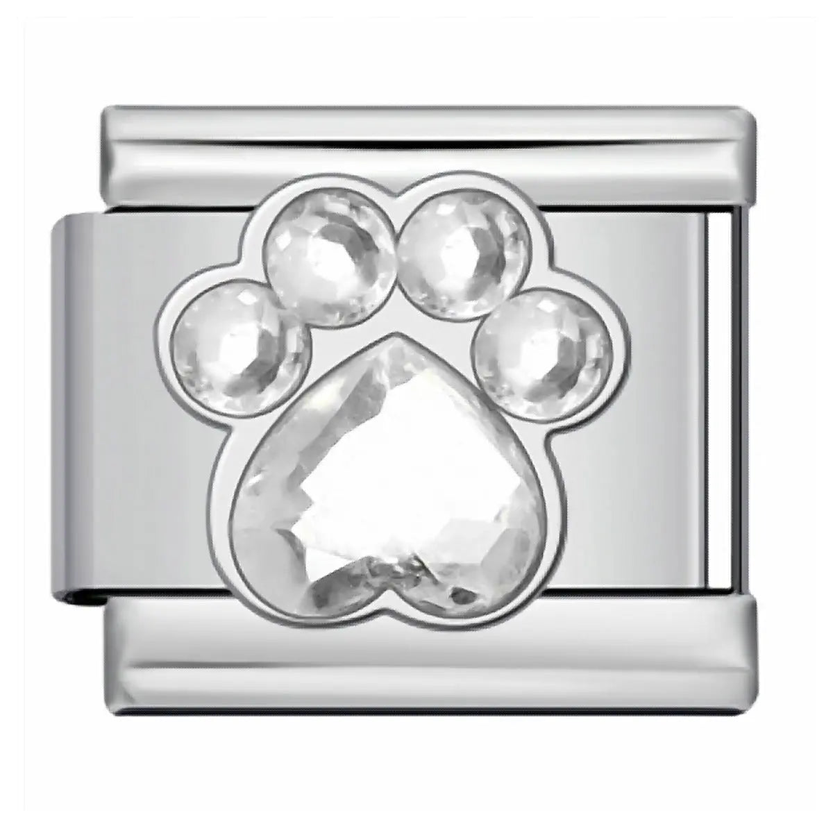 Charm italien Patte Rose Argent — Charmsy