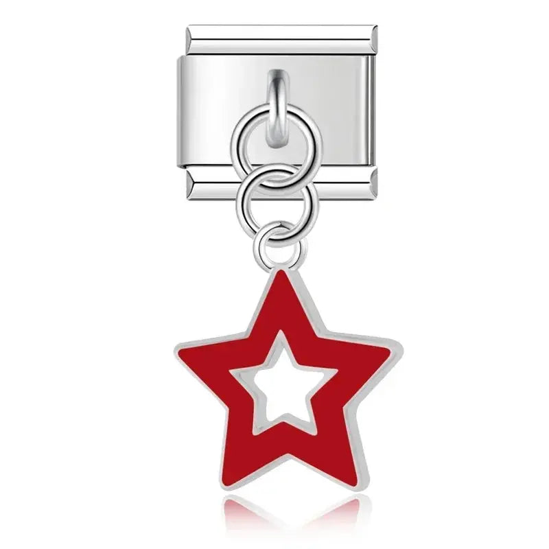 Pendentif Étoile Rouge Charmsy