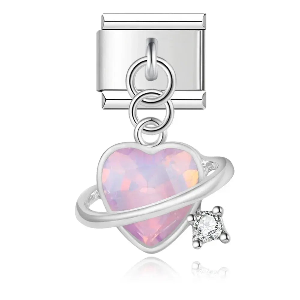 Pendentif Cœur rose Charmsy