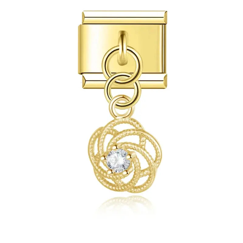 Pendentif Fleur cristalline Charmsy