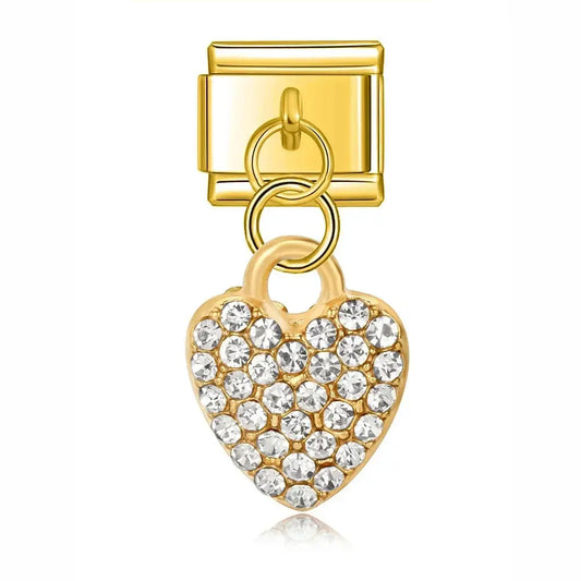 Pendentif Cœur Strass Charmsy