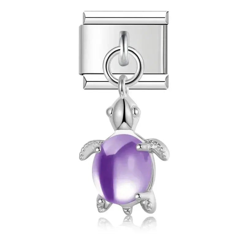 Pendentif Tortue Violet Charmsy