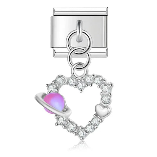 Pendentif Cœur Strass Charmsy