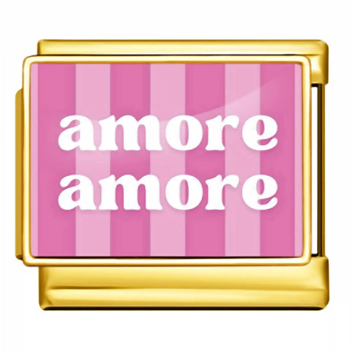 Charm italien Amore Amore pour bracelet - Charmsy