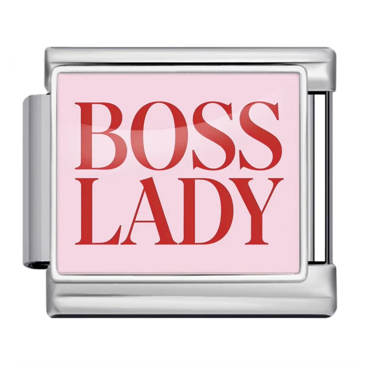 Charm italien Boss Lady Argent — Charmsy