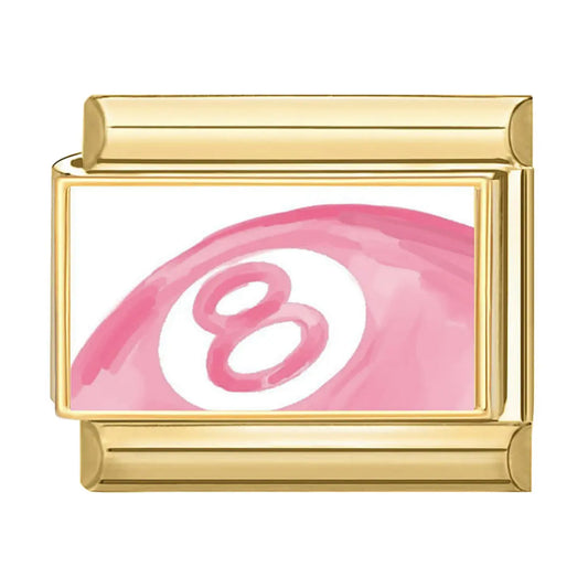 Charm italien Boule 8 Rose — Charmsy