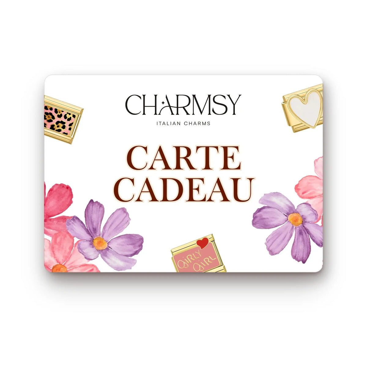 Carte cadeau Charmsy pour bracelet charms italien