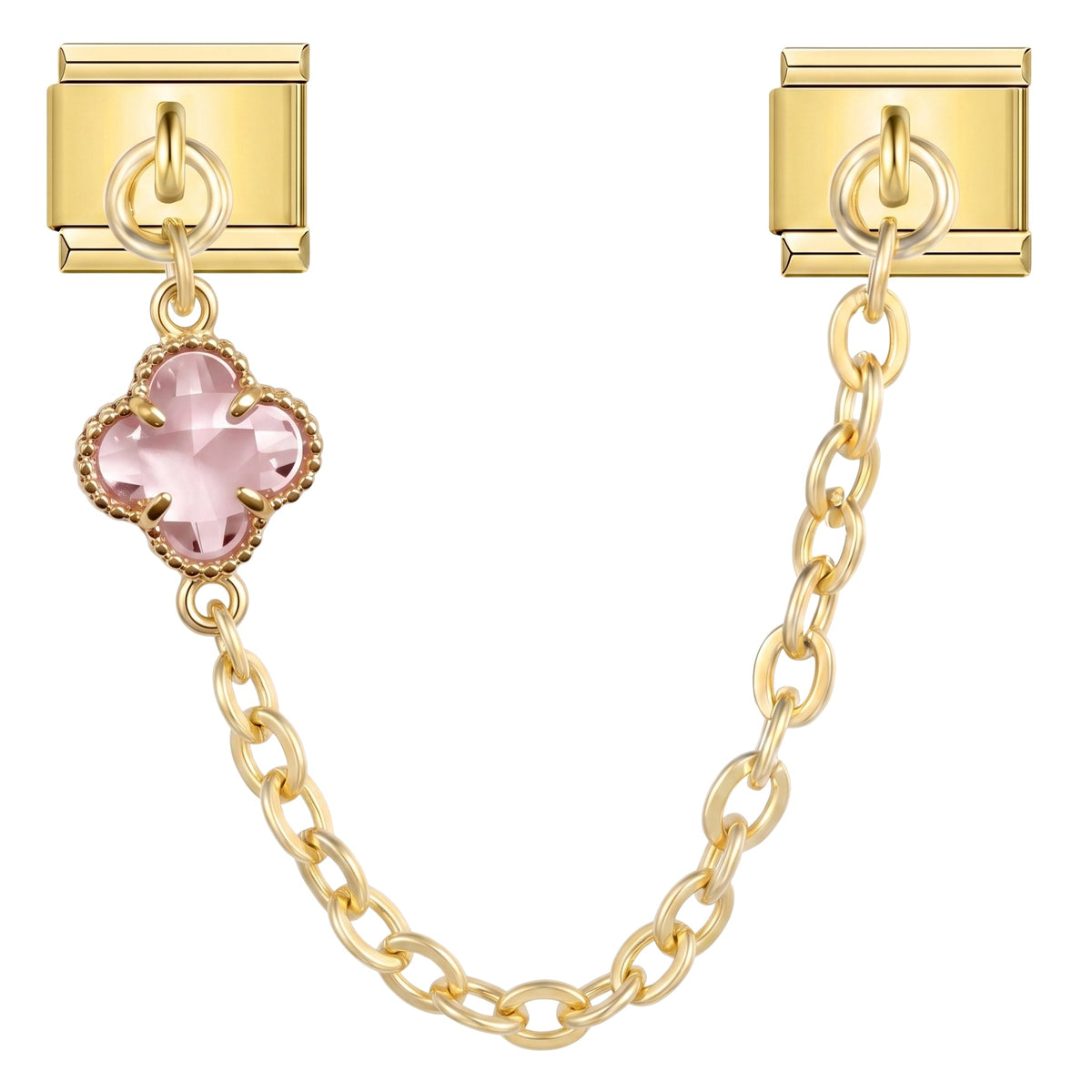 Chaine Trèfle Rose Charmsy