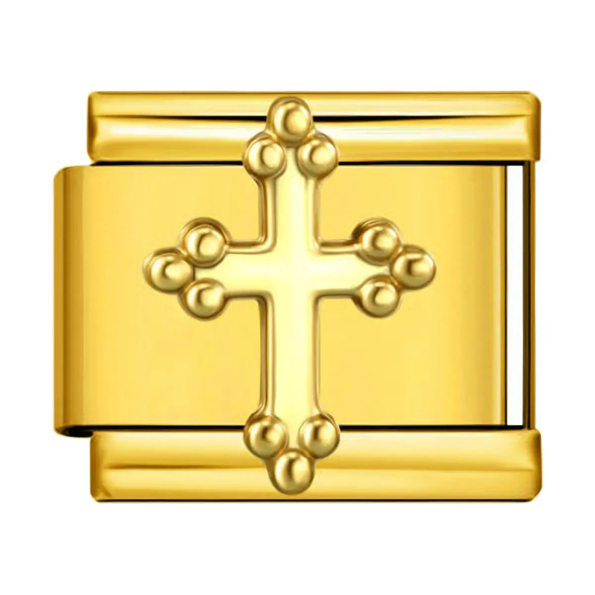 Charm italien Croix Perlée — Charmsy