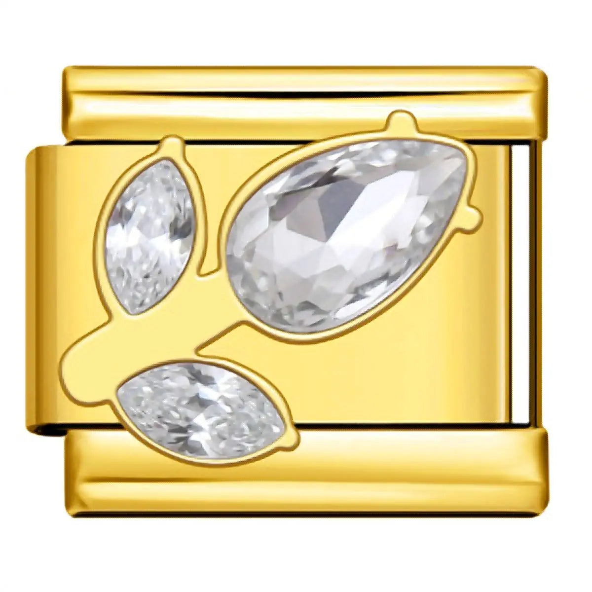 Charm italien Diamants Blancs pour bracelet - Charmsy