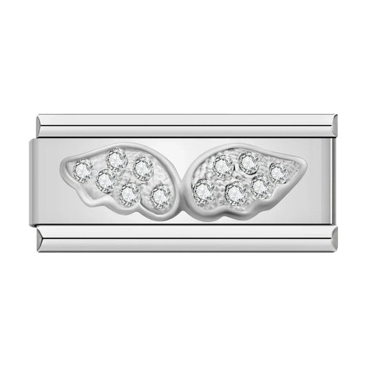 Double Charm Ange Argent Charmsy