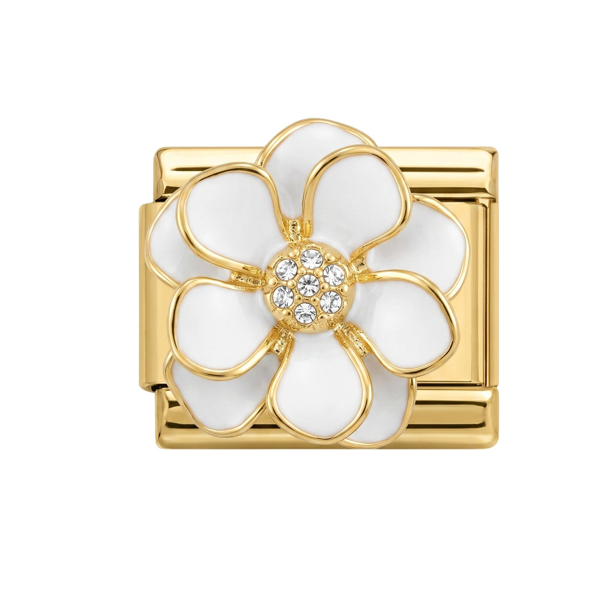 Fleur Blanche Emaillée Charmsy