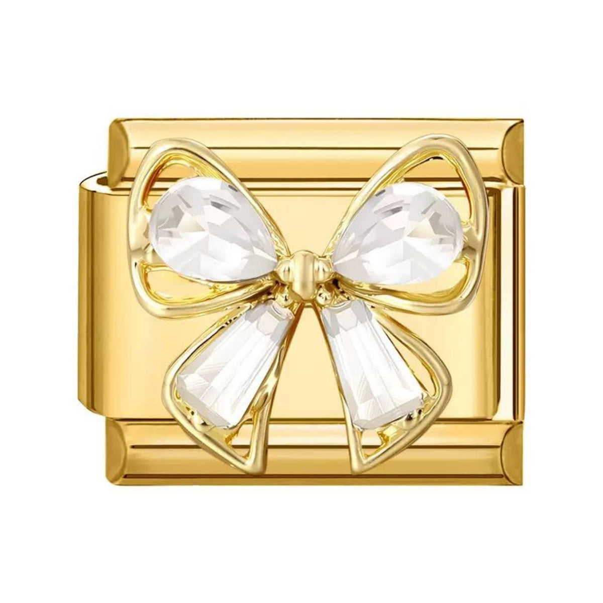 Nœud Cristal Or Charmsy