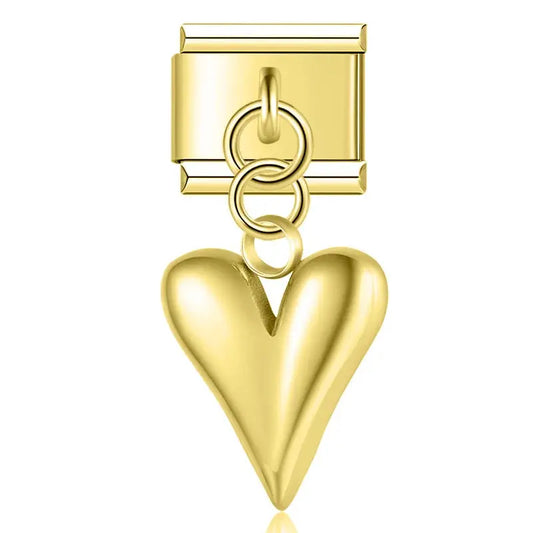 pendentif coeur doré