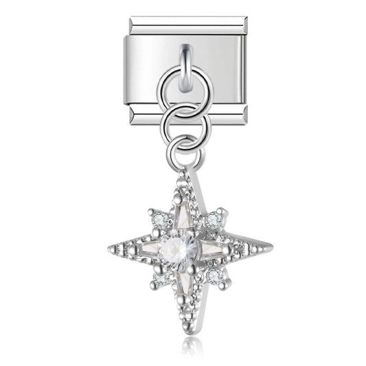 Pendentif Étoile Strass Argent Charmsy