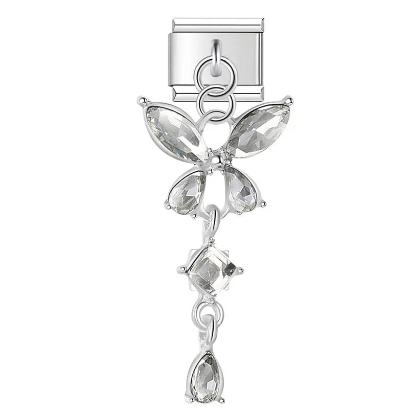 Pendentif Papillon Argenté Charmsy