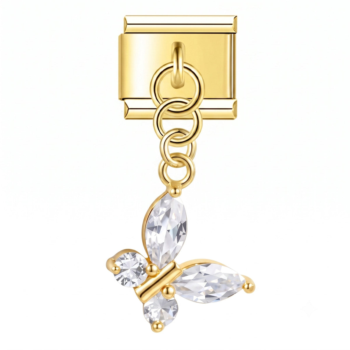 Pendentif Papillon Strass Charmsy