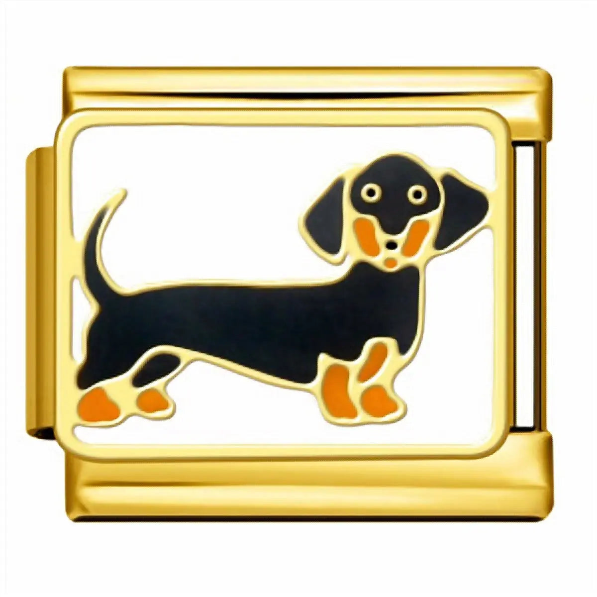 Charm italien Teckel pour bracelet - Charmsy